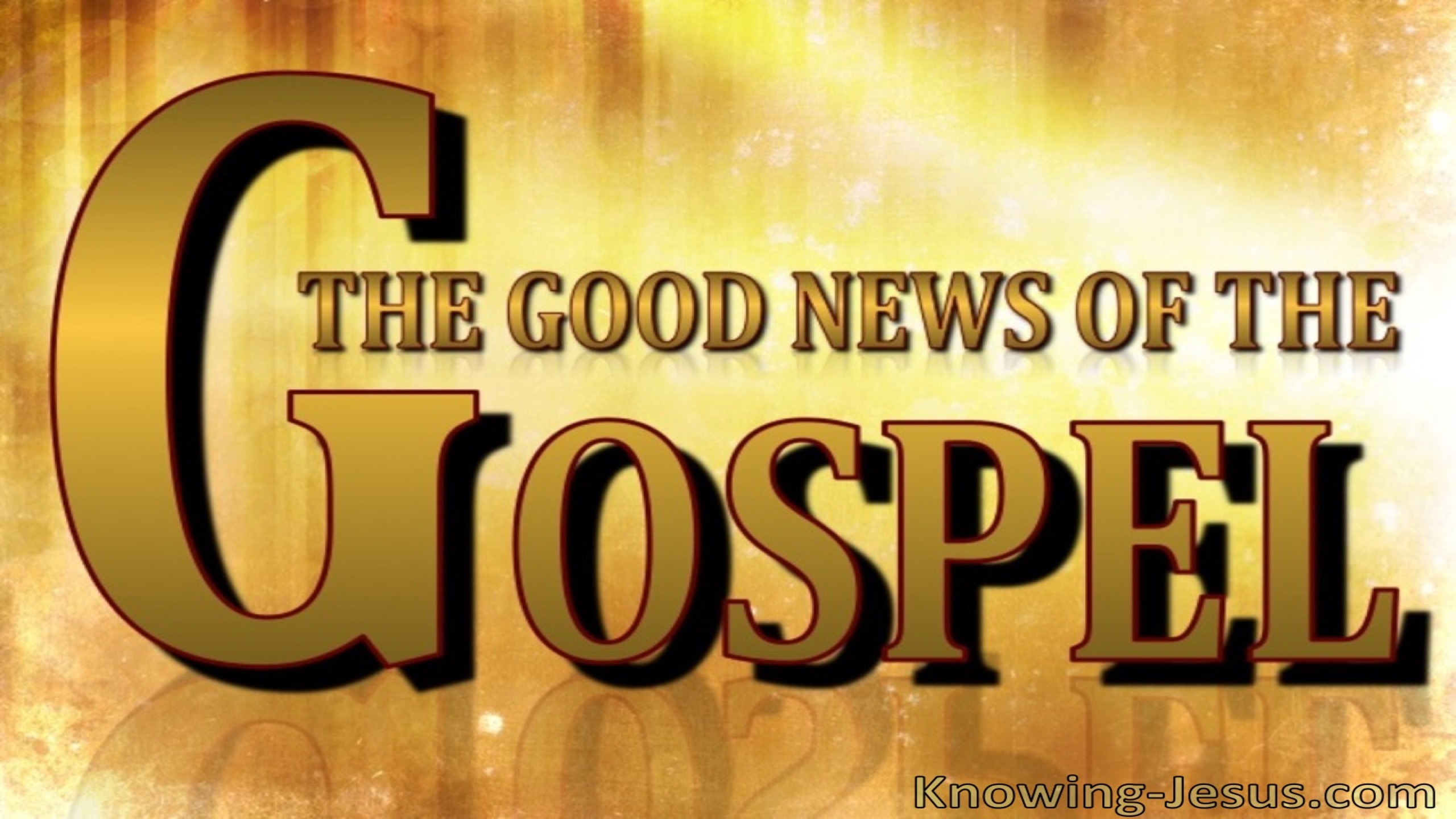 The Good News of the Gospel (devotional)10-01 (yellow)
